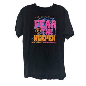 Fear The Keeper Soccer T-Shirt Tee Graphic West Coast Goalkeeping Black Unisex M